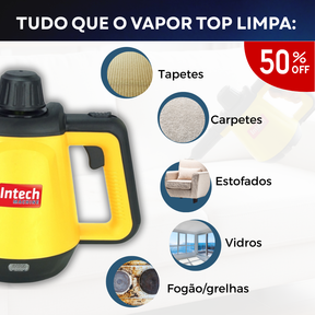 Limpador à Vapor + 9 acessórios + Frete Grátis